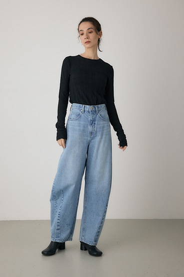 【crie conforto】シャーリングデザイントップス 詳細画像