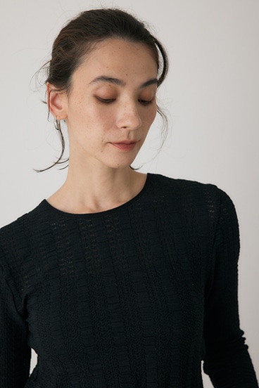 【crie conforto】シャーリングデザイントップス 詳細画像