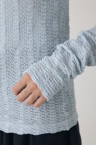 【crie conforto】シャーリングデザイントップス 詳細画像