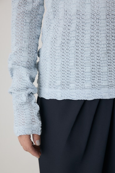 【crie conforto】シャーリングデザイントップス 詳細画像