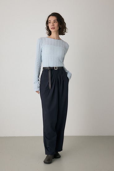 【crie conforto】シャーリングデザイントップス 詳細画像