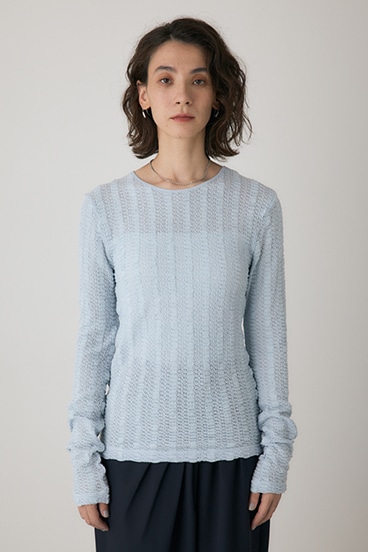 【crie conforto】シャーリングデザイントップス 詳細画像