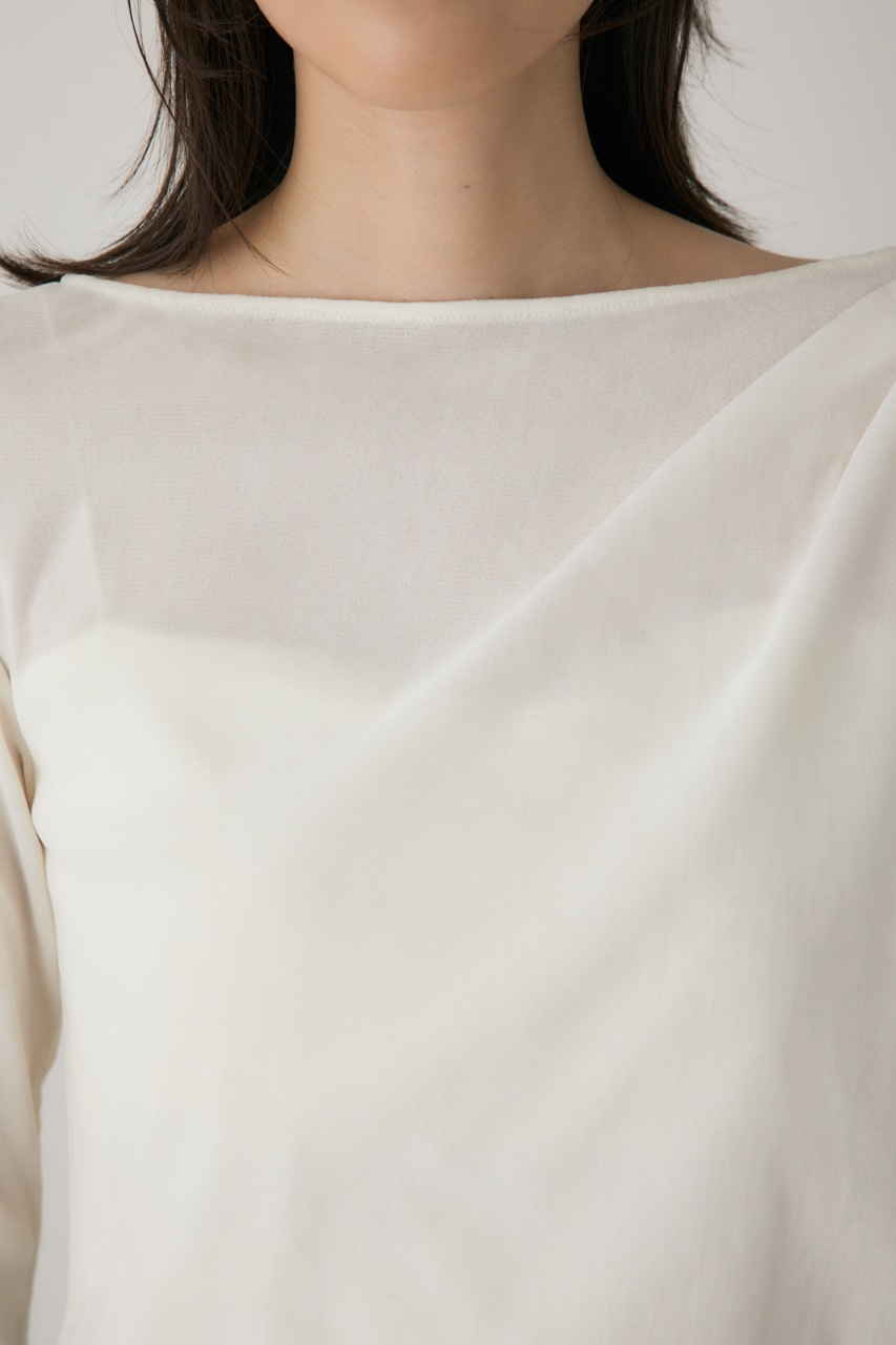 【crie conforto】シアーベロアライクトップス 詳細画像