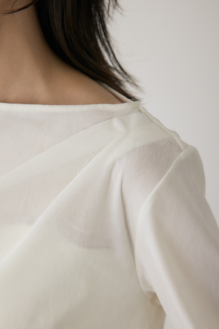 【crie conforto】シアーベロアライクトップス 詳細画像