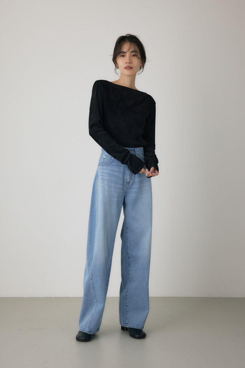 【crie conforto】シアーベロアライクトップス 詳細画像