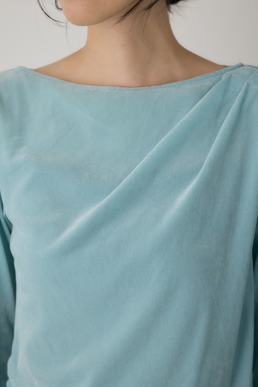 【crie conforto】シアーベロアライクトップス 詳細画像