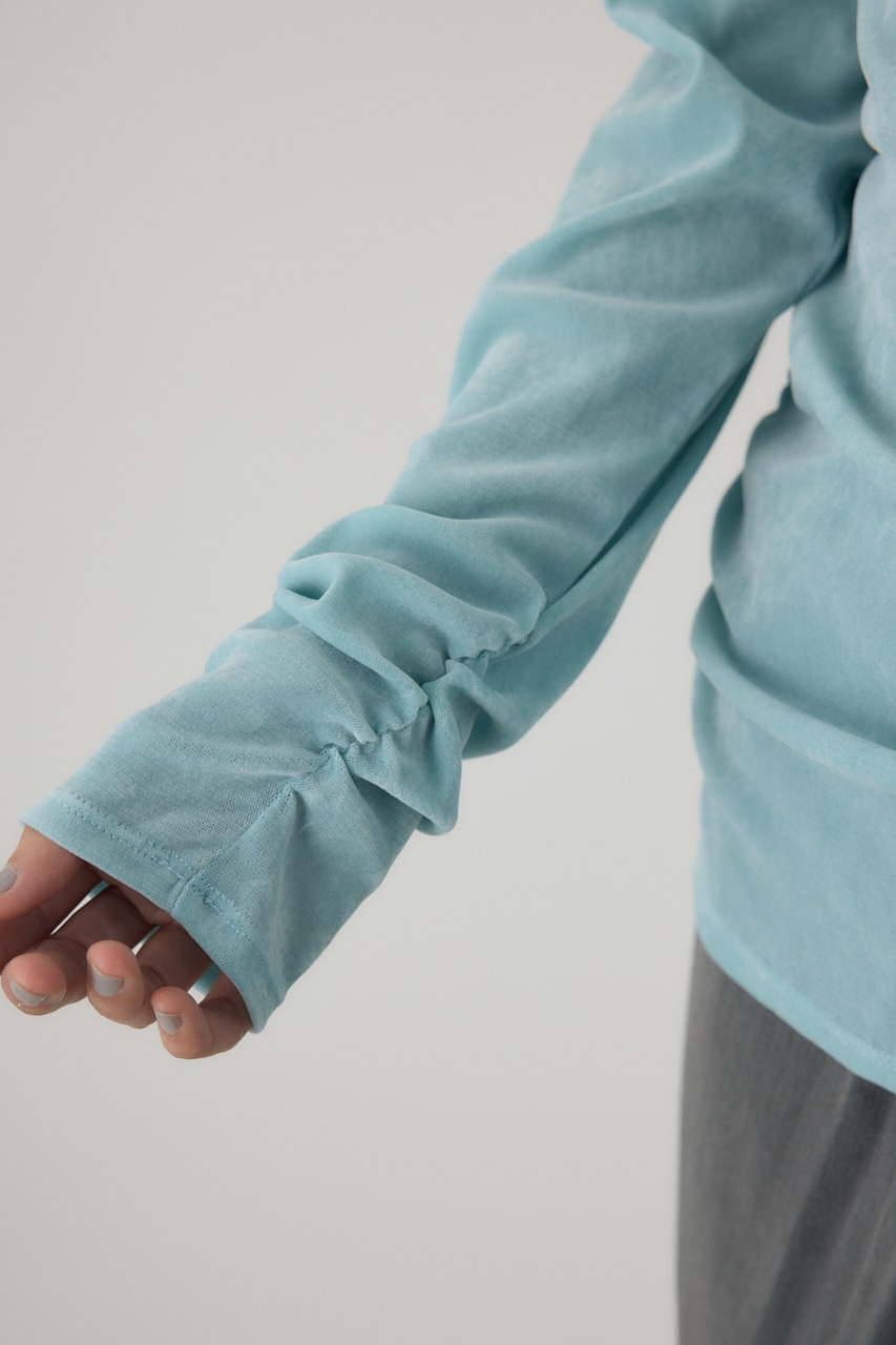 【crie conforto】シアーベロアライクトップス 詳細画像