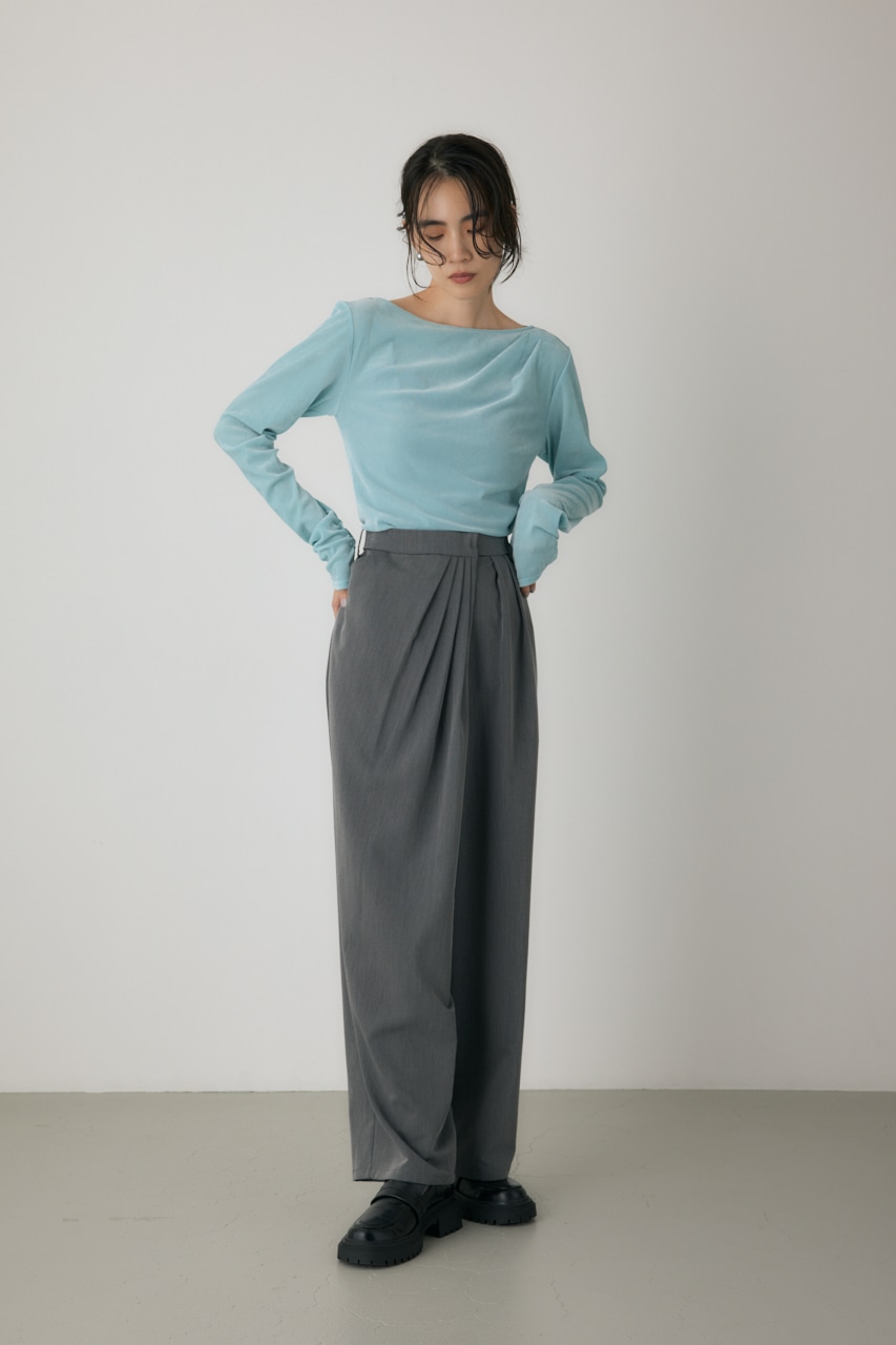 【crie conforto】シアーベロアライクトップス 詳細画像