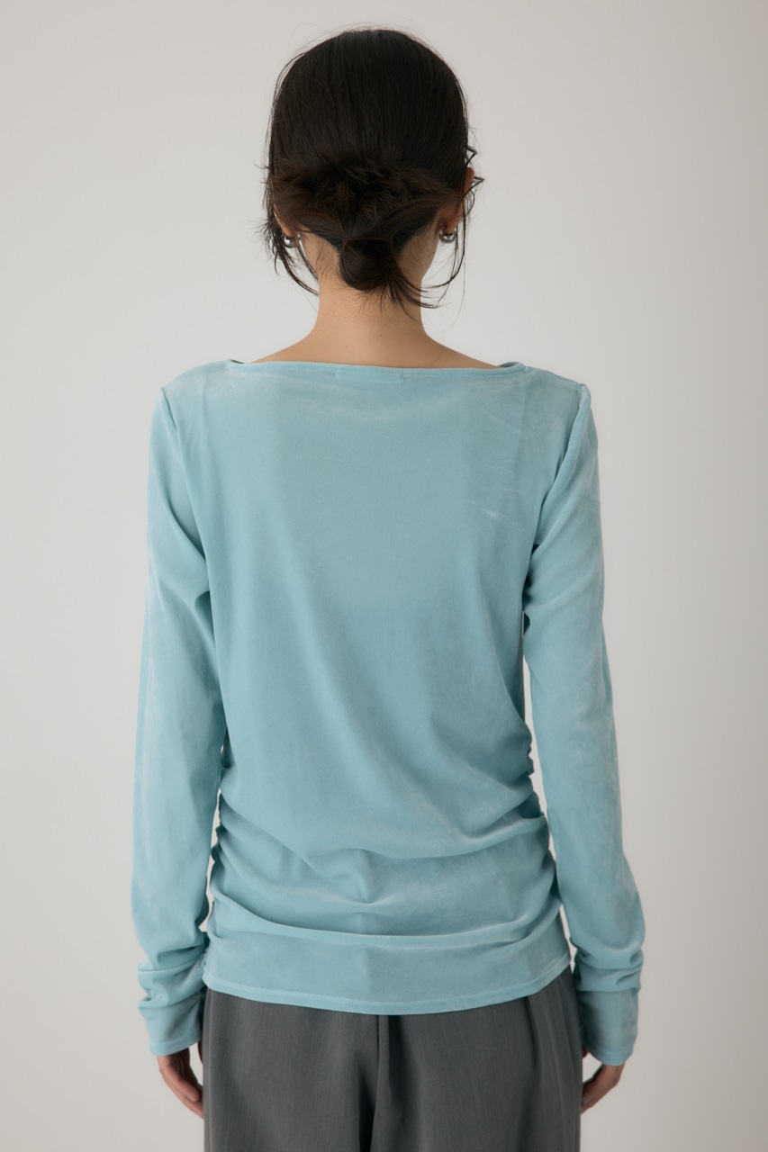 【crie conforto】シアーベロアライクトップス 詳細画像