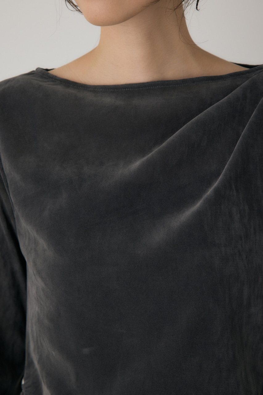 【crie conforto】シアーベロアライクトップス 詳細画像