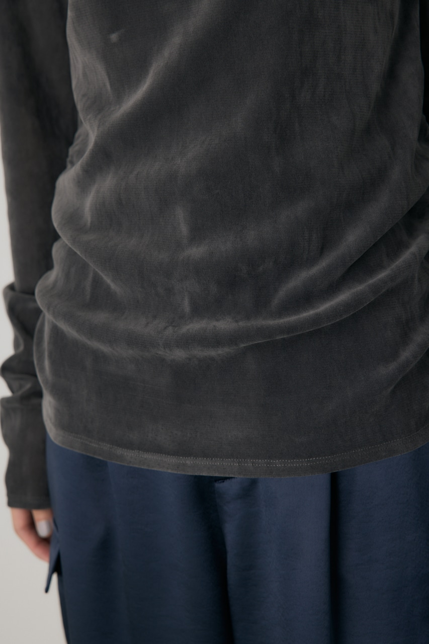 【crie conforto】シアーベロアライクトップス 詳細画像