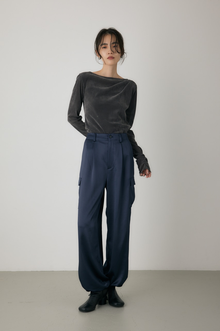 【crie conforto】シアーベロアライクトップス 詳細画像