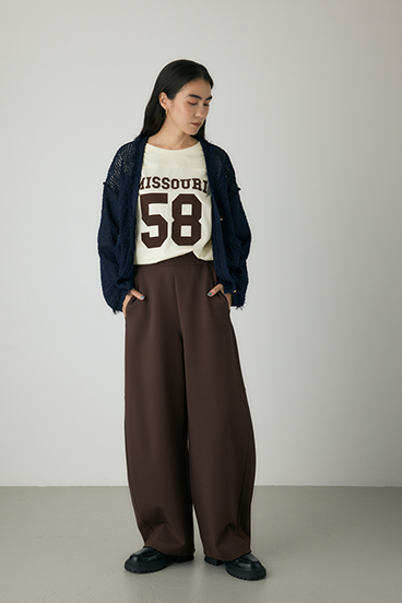 【crie conforto】オーバルスウェットパンツ 詳細画像