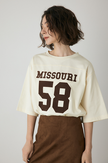 【crie conforto】ナンバーリングTシャツ