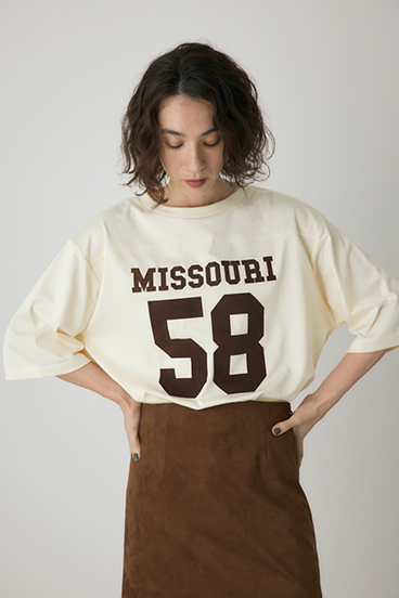 【crie conforto】ナンバーリングTシャツ 詳細画像