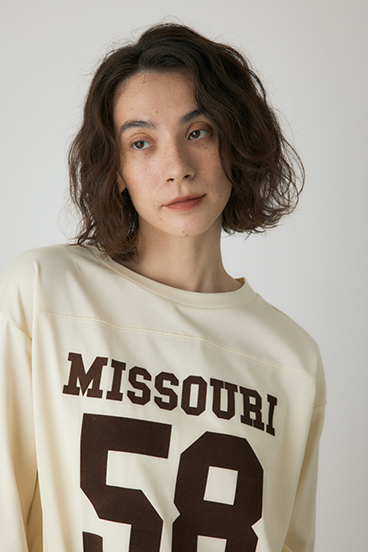 【crie conforto】ナンバーリングTシャツ 詳細画像