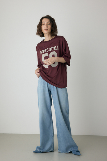 【crie conforto】ナンバーリングTシャツ 詳細画像