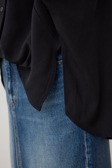 楊柳タックヘムコクーンシャツ 詳細画像