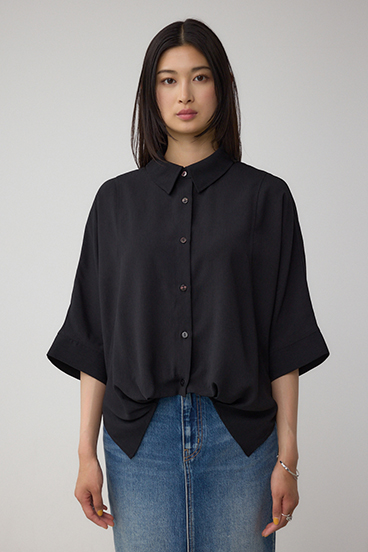 楊柳タックヘムコクーンシャツ 詳細画像