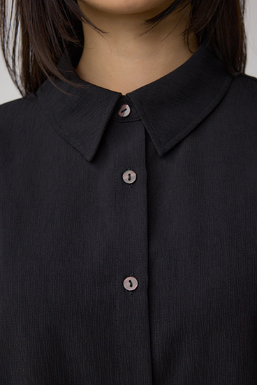 楊柳タックヘムコクーンシャツ 詳細画像