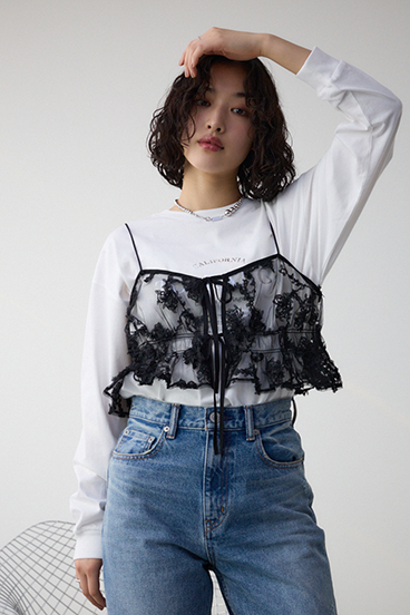 シアーレースビスチェ 詳細画像