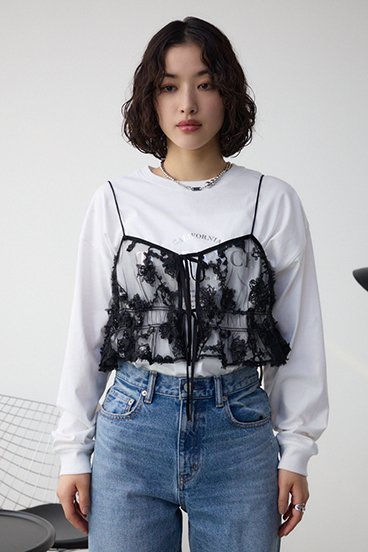 シアーレースビスチェ 詳細画像