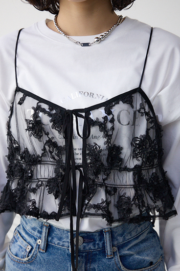 シアーレースビスチェ 詳細画像