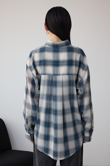 オンブレチェックライトシャツ 詳細画像