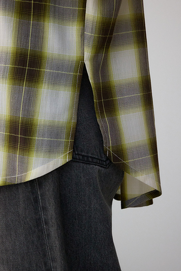 オンブレチェックライトシャツ 詳細画像