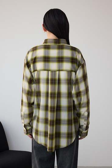 オンブレチェックライトシャツ 詳細画像