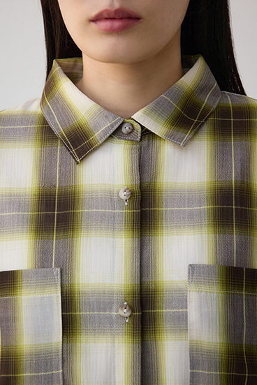 オンブレチェックライトシャツ 詳細画像