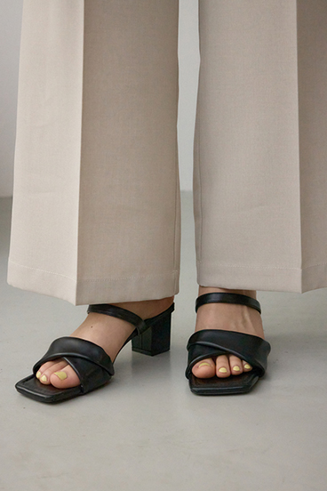 イージーケアリネンライクベルトワイドパンツ 詳細画像