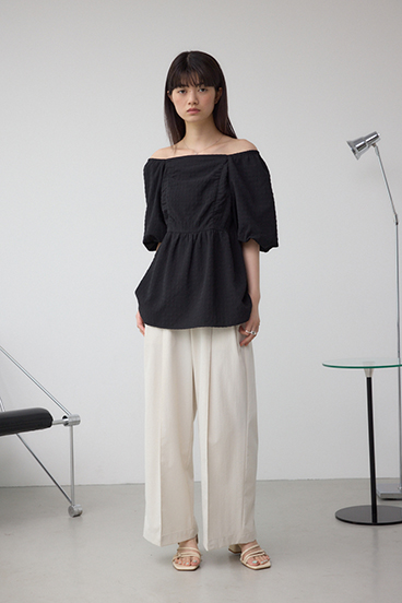 C/T撥水タックワイドパンツ 詳細画像