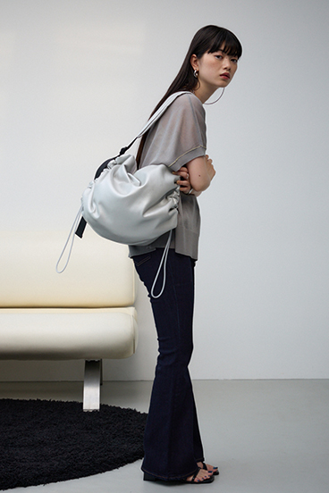 サイドギャザーパデットバッグ 詳細画像