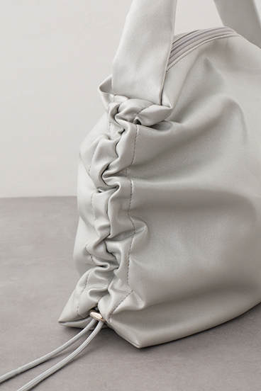 サイドギャザーパデットバッグ 詳細画像