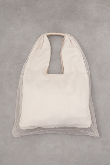 チュールレイヤードトートバッグ 詳細画像