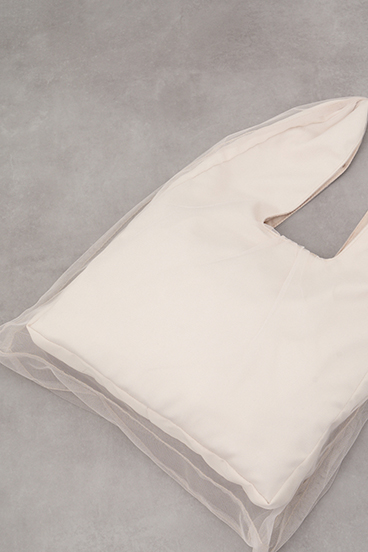 チュールレイヤードトートバッグ 詳細画像