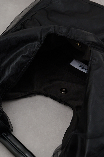 チュールレイヤードトートバッグ 詳細画像