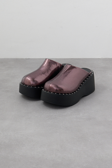 スタッズデザインプラットフォームサボサンダル 詳細画像