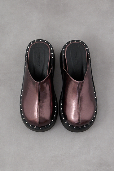 スタッズデザインプラットフォームサボサンダル 詳細画像