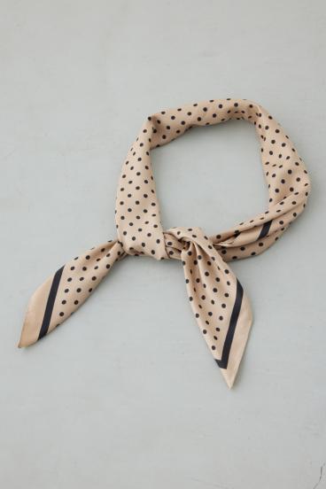 ドット柄スカーフ 詳細画像