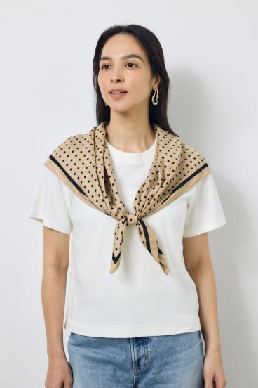 ドット柄スカーフ 詳細画像