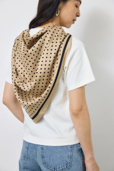 ドット柄スカーフ 詳細画像