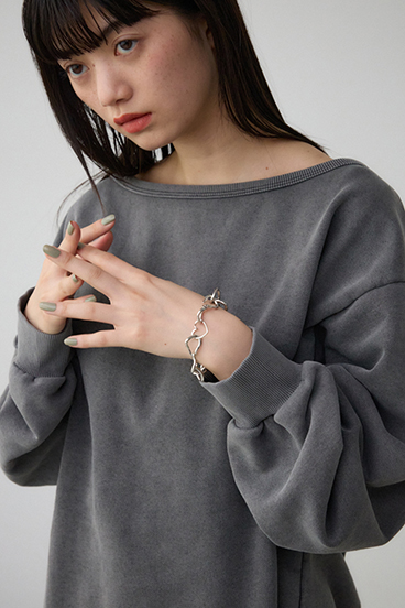 ハートチェーンブレスレット 詳細画像