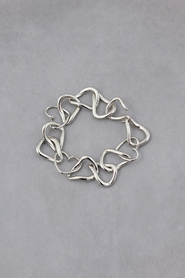 ハートチェーンブレスレット 詳細画像