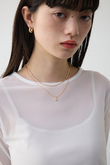 プチコインモチーフ2連ネックレス 詳細画像