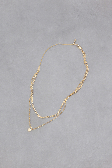 プチコインモチーフ2連ネックレス 詳細画像