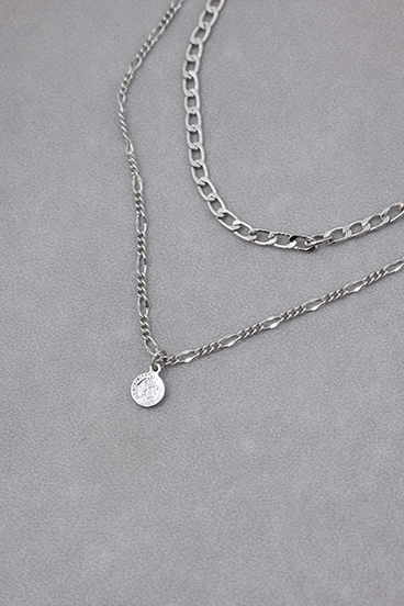 プチコインモチーフ2連ネックレス 詳細画像