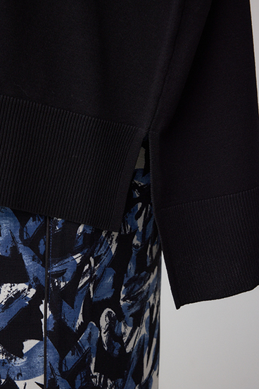 Vネックワイドルーズニット 詳細画像