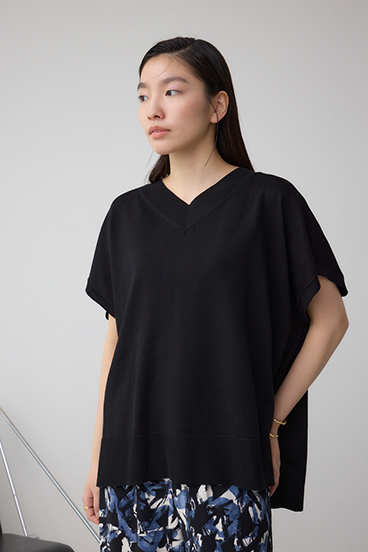 Vネックワイドルーズニット 詳細画像